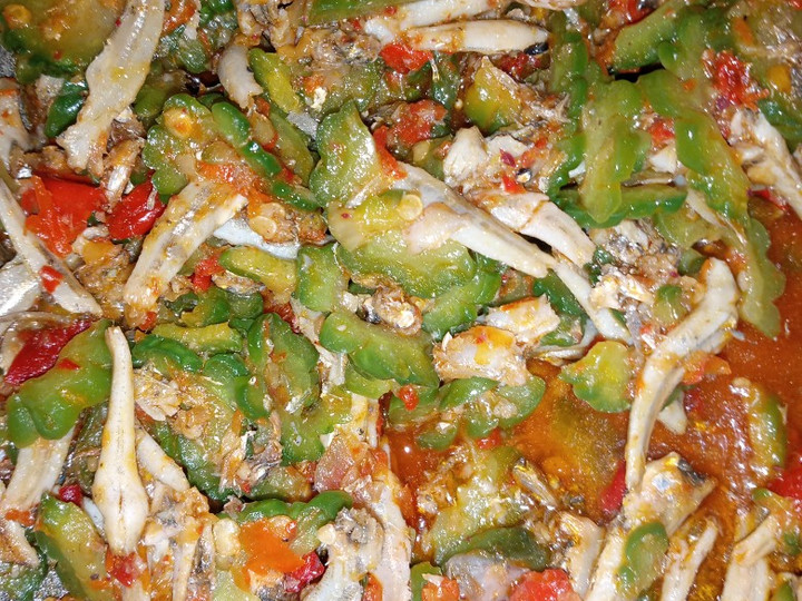 Resep Tumis paria teri pedas Anti Gagal