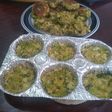 Tortitas de brócoli y coliflor horneadas y doradas