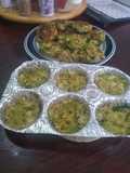 Tortitas de brócoli y coliflor horneadas y doradas