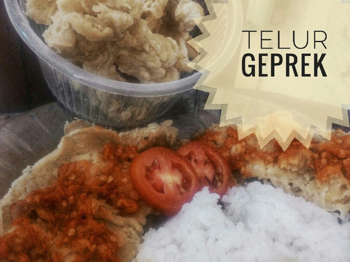Cara Gampang Membuat Telur krispi geprek Anti Gagal