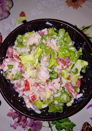 Una foto de Ensalada muy fresca y rápida. También súper saludable