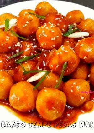 Foto resep Bakso Tempe Pedas Manis