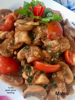 Foto resep 105. Tumis Ayam Jamur Kancing #Matsu