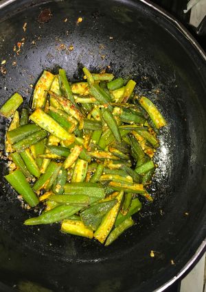 A picture of Masala Bhindi.