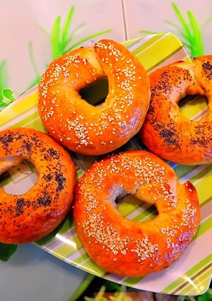 Házi bagel recept fotója