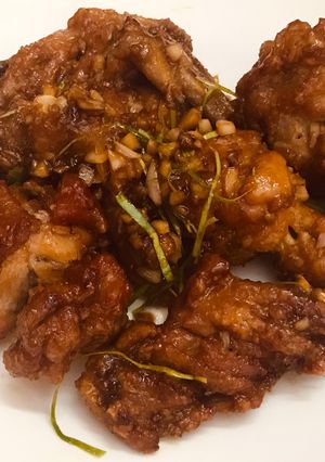 Hình của món Gà chiên nước mắm chua ngọt.