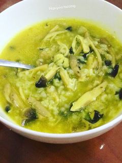 Hình của món Cháo nấm mối.