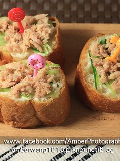 鮪魚小黃瓜三明治 的食譜成品照片