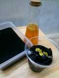 Grass Jelly with Sweet Syrup