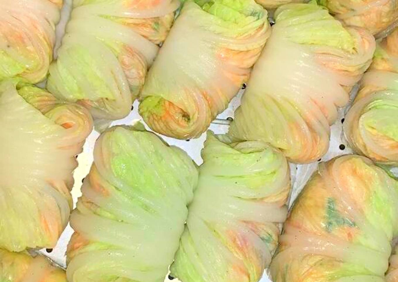 Sawi Gulung Isi Ayam