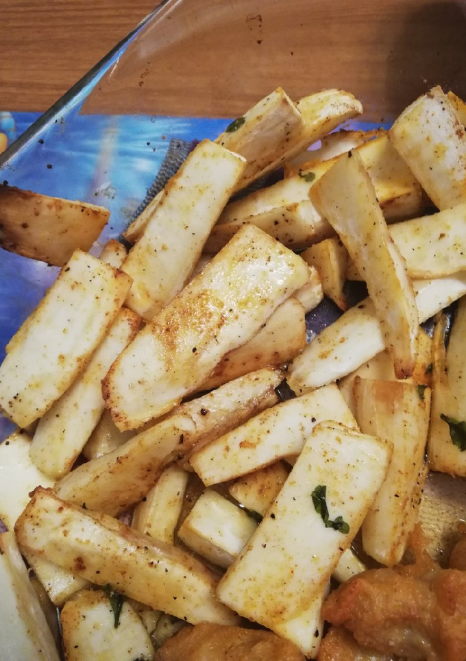 Una foto de Yuca al horno