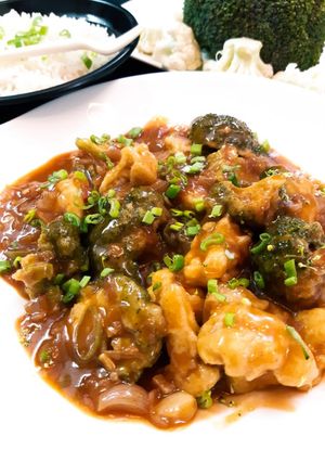 A picture of Gobhi Manchurian.