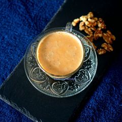 A picture of Walnut tea (baltistan traditional recipe).