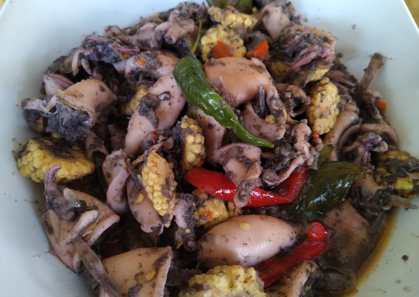 Coba saus tiram dengan cumi hitam