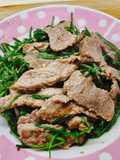 水蓮炒牛肉