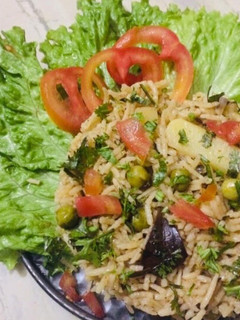 A picture of Veg biryani.