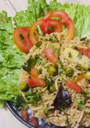 A picture of Veg biryani.
