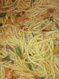 Stir fry spaghetti
