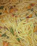 Stir fry spaghetti