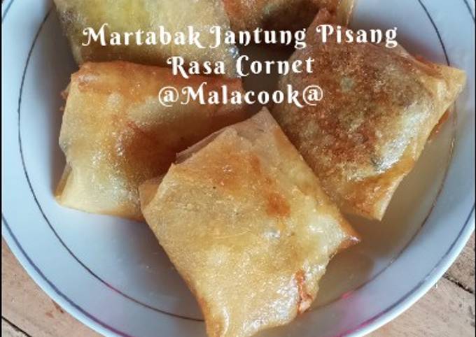 Martabak Jantung Pisang Rasa Cornet