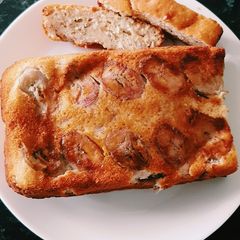Upside down banana loaf A picture of Upside down banana loaf.