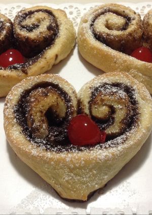 Una foto de Rollos de canela para San Valentín!