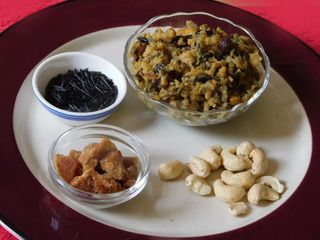 Black is delicious, Black rice pudding in  Iyangar style