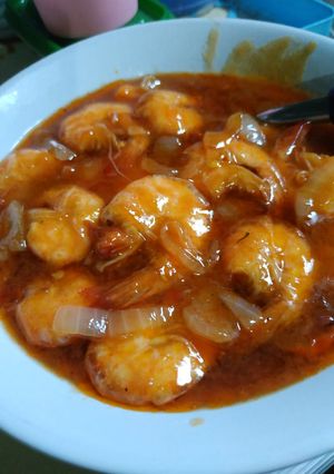 Foto resep Udang Asam Manis pedas