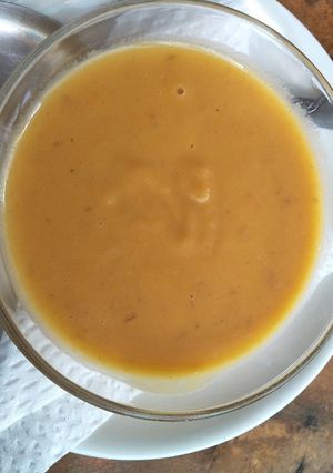 A picture of Pumpkin soup.