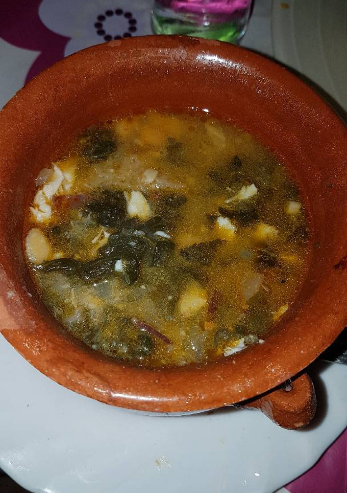Una foto de Potaje de huevo