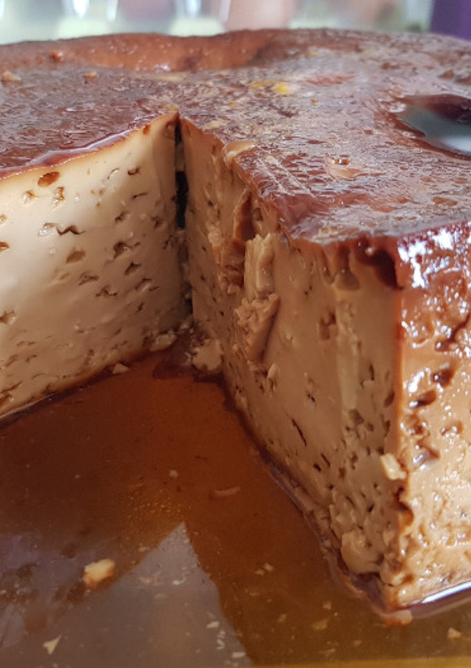 Una foto de Flan de Dulce de Leche