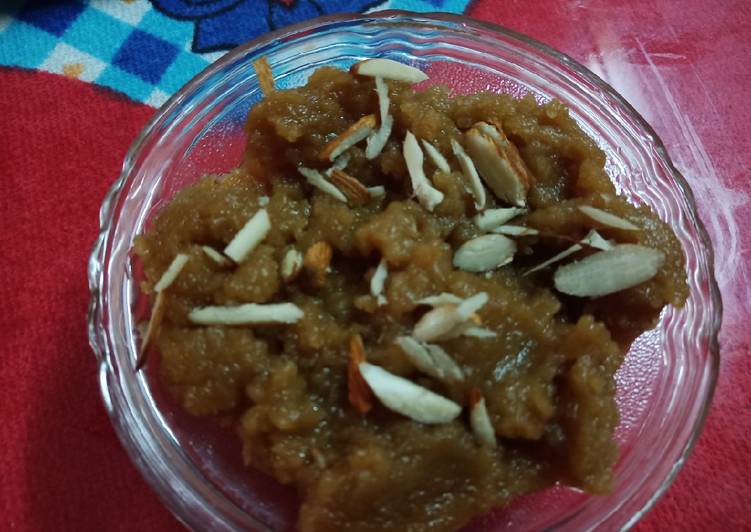 Easiest Way to Fall Delicious Badam / almond Halwa