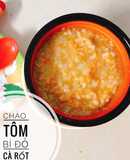 Ăn dặm - Cháo tôm bí đỏ cà rốt