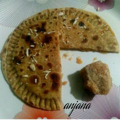 A picture of Jaggery paratha.