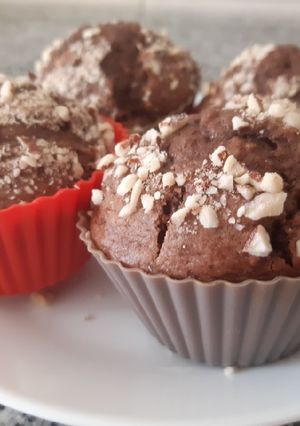 Foto de Muffins de chocolate e amêndoa