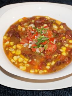 A picture of Red Kidney Beans with Corn - Jon Style.