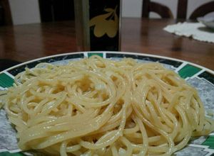 Una foto de Pasta al Alio olió