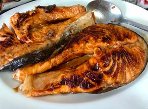 Una foto de Salmón Teriyaki