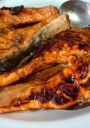 Una foto de Salmón Teriyaki
