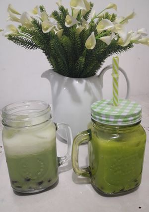 Foto resep Ice bubble green tea #BikinRamadhanBerkesan