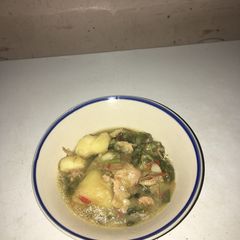 One pot potato soupy porridge A picture of One pot potato soupy porridge.