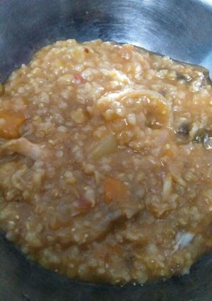 صورة لوصفة شوربة الجريش بالدجاج والخضار