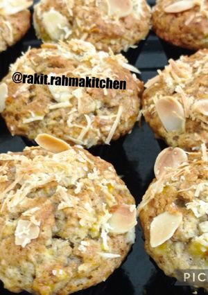 Foto resep Banana cinnamon moist cheese muffin cake