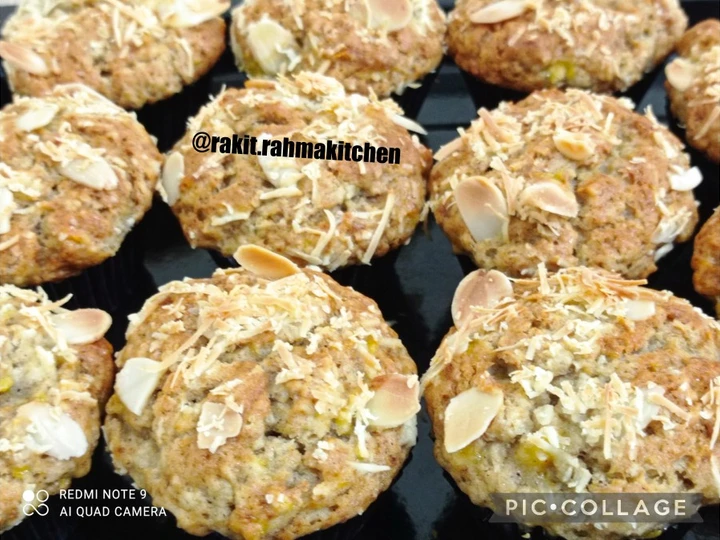 Cara Gampang Membuat Resep Banana cinnamon moist cheese muffin cake yang Enak Banget Anti Ribet, Bikin Ngiler