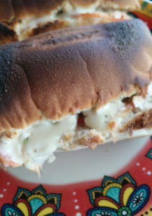 Una foto de Sándwich pizza 😁