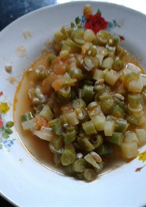 Foto resep Oseng labu buncis kuah tomat