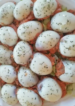 Una foto de Huevos rellenos