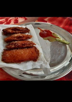 A picture of Maggi cutlet.