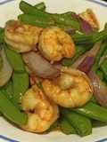 Udang tumis kapri manis