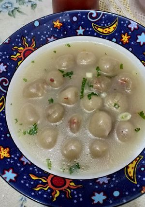 Foto resep Cilok kuah isi kornet pedas